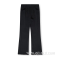 Women's american style solid color flared sweatpants